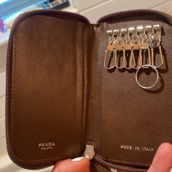 Brown Prada Key-Holder/Card-Holder Re-Nylon - Picture 5 of 6